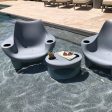 Mibster Chair with Black Cupholders (Set of Two) - Luxury Pool Chair Online now