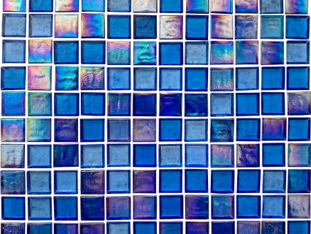 Santorini, 1  x 1  Stacked - Glass Tile Online Sale