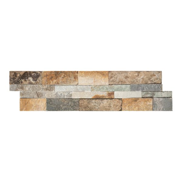 Desert Gold Dressed, 6  x 24  Ledger Panel - Stacked Natural Stone For Discount