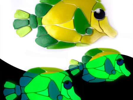 Yellow Tang Family - Glow in the Dark Pool Mosaics Sale