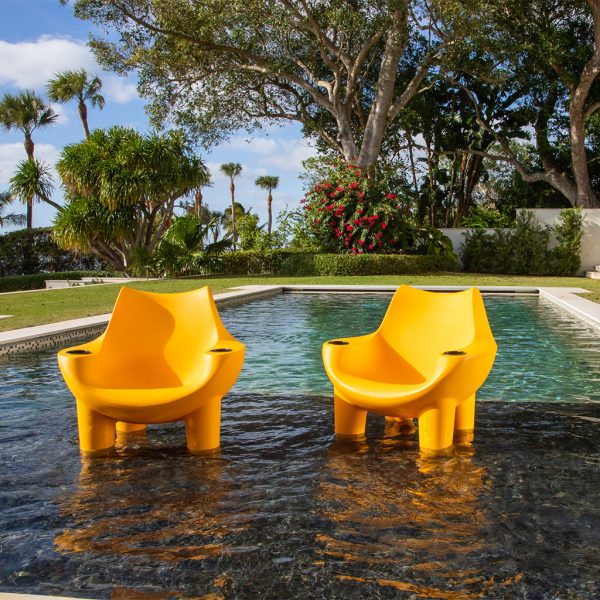 Mibster Chair with Black Cupholders (Set of Two) - Luxury Pool Chair Online now