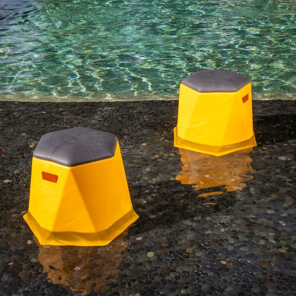 Twisted Hex 18in Stool Side Table (2 Pack) - Pool & Patio Table Hot on Sale