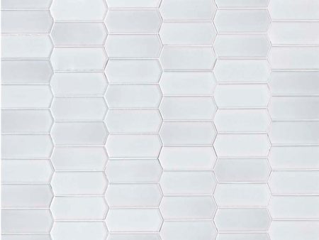 White Glossy Picket - Porcelain Tile Fashion