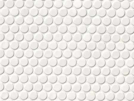 White, Penny Round Mosaic - Porcelain Tile Sale